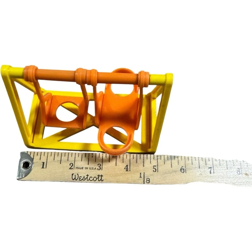 1986 Fisher Price Little People Replacement‎ Part-Yellow/Orange Swing Set